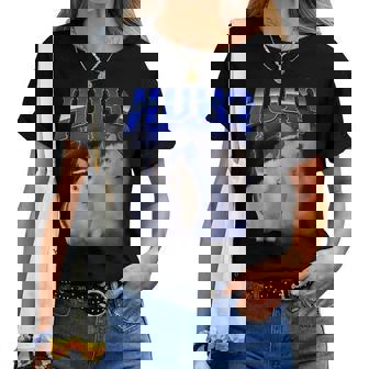 Huh ファニーダンクキャットミーム 女性&男性向け ヒンジなし グーフィーキャット レディースTシャツ - Kawaiitshirt