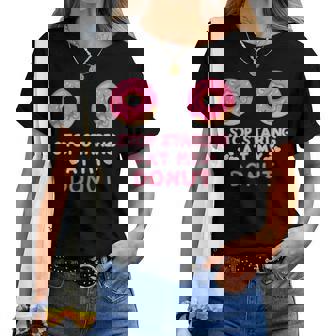 Humoristique Toptaring At My Donut Boob Pour Manche Longue T-shirt femme - Cadeauxyz