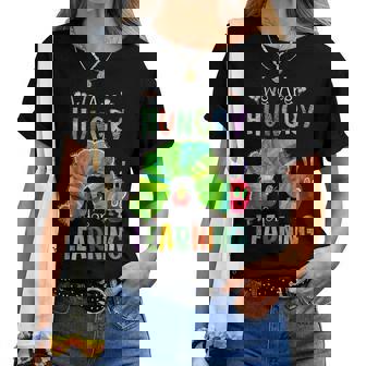 We Are Hungry For Learning Teacher First Day Back To School Women T-shirt - Thegiftio