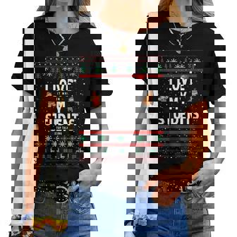 Idée De Noël Pour Enseignant Pour Et Professeur Amusant En Pain D'épices T-shirt femme - Cadeauxyz