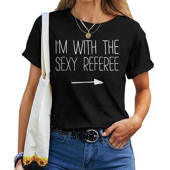 I'm With The Sexy Referee Adult Costume Women T-shirt | Mazezy