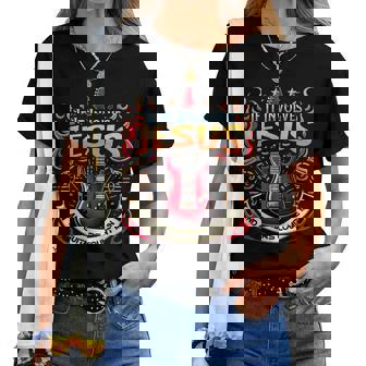 If It Involves Jesus And Guitars Count Me In Christian Women T-shirt | Mazezy