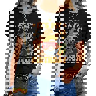 It's My 6Th Birthday Cowboy Rodeo Horse 6 Year Old Bday Boy Women T-shirt | Mazezy