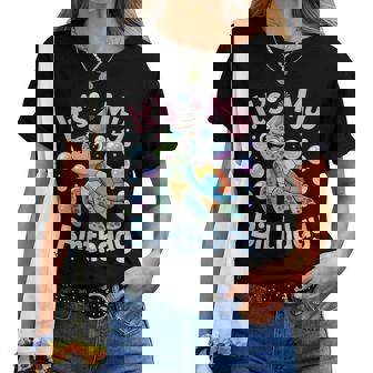 It's My Birthday Sea Turtle Cute Ocean Animal Party Women T-shirt | Mazezy