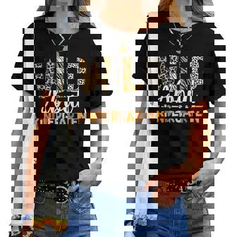 Jungle Theme Wild About Kindergarten Back To School Teacher Women T-shirt | Mazezy