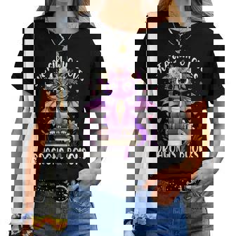 Just A Girl Who Loves Dragons And Books Dragon Reading Women T-shirt | Mazezy