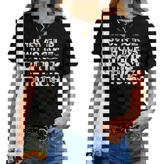 Just A Girl Who Loves Pickup Trucks Pickup Truck Lover Women T-shirt | Mazezy