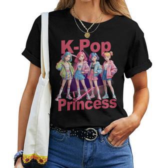 K-Pop Principessa Coreana Musica Pop Idol Gruppo Concert Band Girl Maglietta da donna - Novitaregali