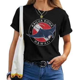 Kailua-Kona Hawaii Manta Ray Boys Girls Souvenir Women Women T-shirt - Thegiftio UK