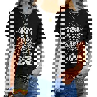 La Mamma È Il Mio Giudice Preferito Festa Della Mamma Figlio Figlia Giudice Maglietta da donna - Novitaregali