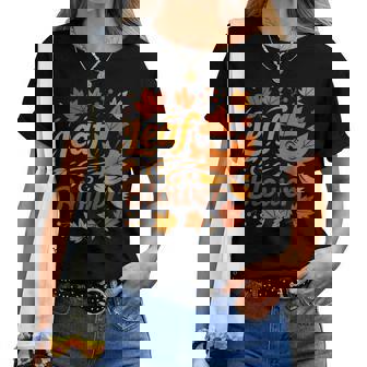 Leaf Blower For Adult Couples Fall Costume Women T-shirt | Mazezy