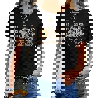 Love In Faith Beyond Measure Christian Leopard Cross Women T-shirt | Mazezy