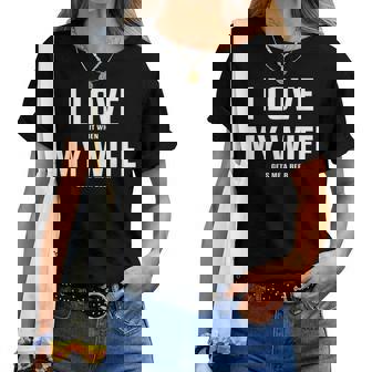 I Love It When My Wife Gets Me A Beer シャツ レディースTシャツ - Kawaiitshirt