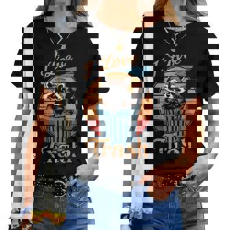 I Love Trash – Drôle De Raccoon Mignon Pour Amoureux Des Pandas T-shirt femme - Cadeauxyz