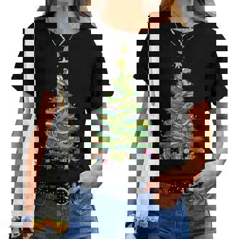 Lumières Deapin De Noël En Forme Deerpent Pour Enfants Hommes Et S T-shirt femme - Cadeauxyz