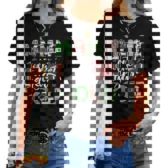 Mama Of The 1 Year Old Football First Birthday Boy Matching Women T-shirt | Mazezy