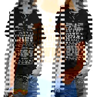 Mama Of The Birthday Cowboy Cute Western Bday Boy Birthday Women T-shirt - Thegiftio