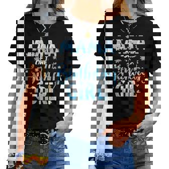 Mama Of The Birthday Girl Snowflakes Themed Matching Women T-shirt - Thegiftio