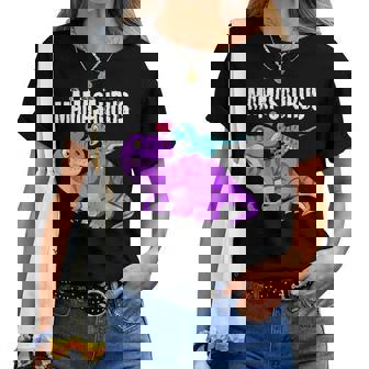 Mamasaurus Con Dinosauri Rex Festa Della Mamma Regalo Per Mamma Maglietta da donna - Novitaregali