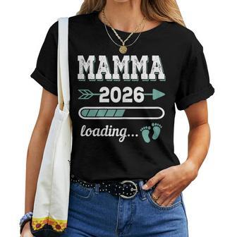 Mamma 2026 Loading Regalo Divertente Per Madre In Attesa Maglietta da donna - Novitaregali