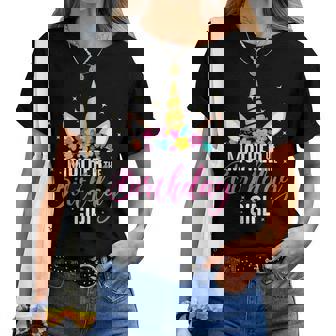 Mamma Della Festeggiata Madre Regalo Di Compleanno Unicorno Maglietta da donna - Novitaregali