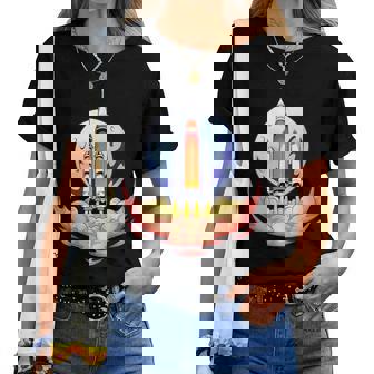Mission De Lancement De Fusée Artemis 1Lsers La Lune Et Au-Delà T-shirt femme - Cadeauxyz