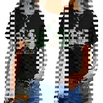 Mom & Dad Of The Lucky Duck 1St Birthday Mommy And Me Duck P Women T-shirt - Thegiftio