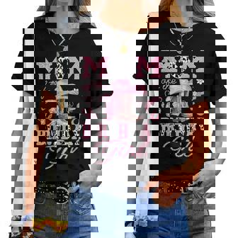 Mom Of The Birthday Girl Pink Cowgirl Western Rodeo Women T-shirt - Thegiftio