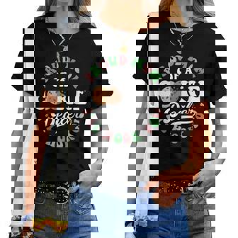 Mom Of A Cookie Dealer Groovy Troop Leader Scout Matching Women T-shirt - Thegiftio