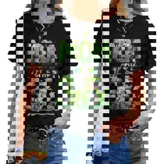 Mom Of The Three Rex Birthday Boy Dinosaur Family Matching Women T-shirt - Thegiftio