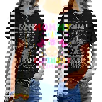 Mommy Of The Birthday Girl Princess Afro Melanin Unicorn Women T-shirt - Thegiftio