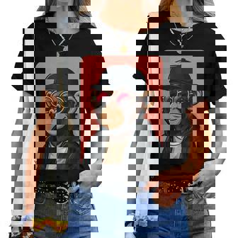 Mono Con Gafas Deol Para Hombre Y Mono Gráfico Camiseta de mujer - Regaloses