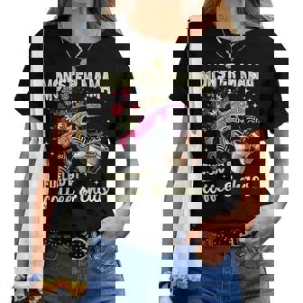 Monster Truck Mama Coffee Lover Monster Truck Women's Women T-shirt | Mazezy