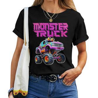 Monster Trucks Are My Jam Monster Truck Boy Toddlers Women T-shirt - Thegiftio UK