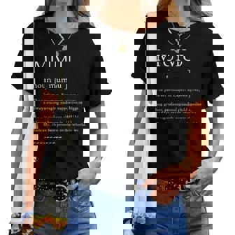 Mumu Definition おばあちゃん母の日パーティー レディースTシャツ - Kawaiitshirt