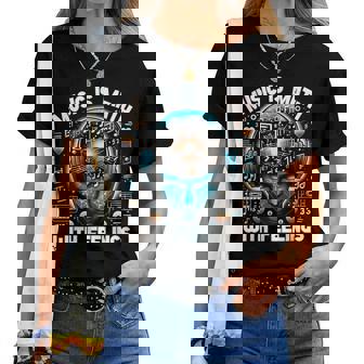 Music Is Math With Feeling Humor Music Teacher Themed Gag Women T-shirt | Mazezy