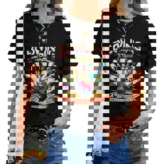 My Bowling Technique Isecret 面白いボウラーボウリング レディースTシャツ - Kawaiitshirt