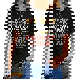 Myon In Law Is My Favorite Child Mothers Fathers Day Maglietta da donna - Novitaregali