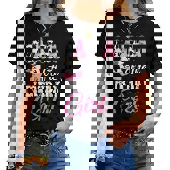 Nana Of The Birthday Girl Farm Cow 1St Birthday Girl Women T-shirt - Thegiftio