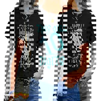 Niños 10Th Birthday Girl Es Ahora 10 Dígitos Dobles 10 Años Camiseta de mujer - Regaloses