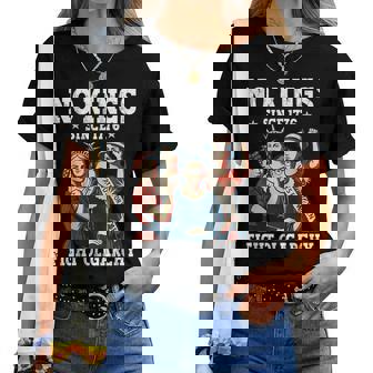 No Kings Fight Oligarchy Feminist Patriot 4Th Of July Women T-shirt | Mazezy