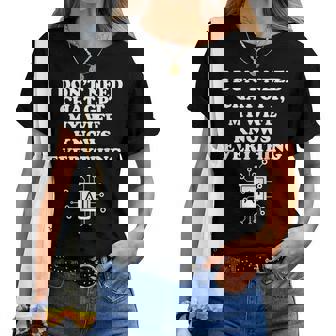 No Necesito Chat Gpt Mi Esposa Loabe Todo Marido Hombres Camiseta de mujer - Regaloses