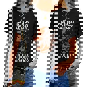 No Tags No Restarts Line Chapeau De Cowboy Dansant Musique Country T-shirt femme - Cadeauxyz