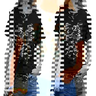 Old School Camouflage Coquette Bow Hunting Girl Women T-shirt | Mazezy