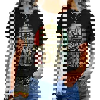 Original 2007Intage Anniversaire 18 Ans Garçons Et Filles T-shirt femme - Cadeauxyz