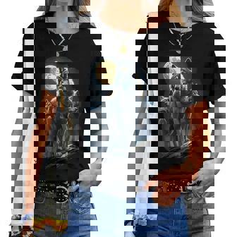 Pack De Loupsous La Pleine Lune T-shirt femme - Cadeauxyz