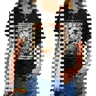 Panda Ramen Nouilles Japonaisesintage Kawaii Anime T-shirt femme - Cadeauxyz