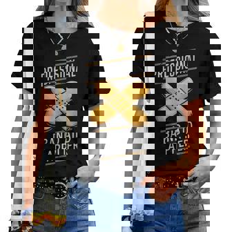 Paramedic Emt Ems Professional Band-Aid Applier Women Women T-shirt - Thegiftio