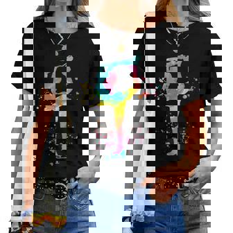 Patineuseur Glace Patinage Artistique Coloré Pour Filles T-shirt femme - Cadeauxyz