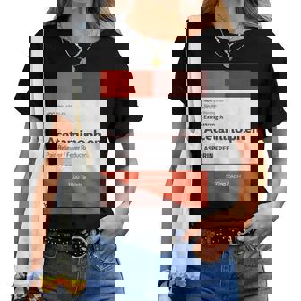 Pharmacy Medical Halloween Costume Nurse Propofol Matching Women T-shirt | Mazezy